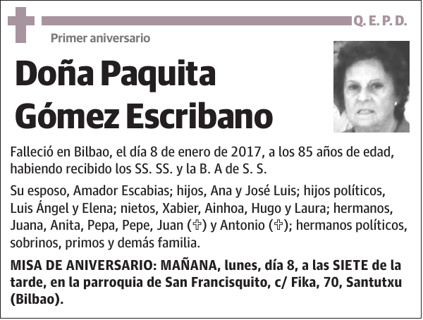 Paquita Gómez Escribano