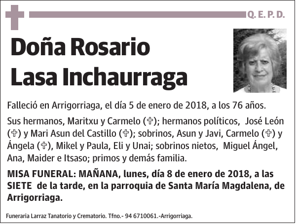 Rosario Lasa Inchaurraga