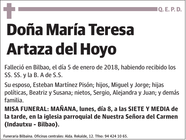 María Teresa Artaza del Hoyo