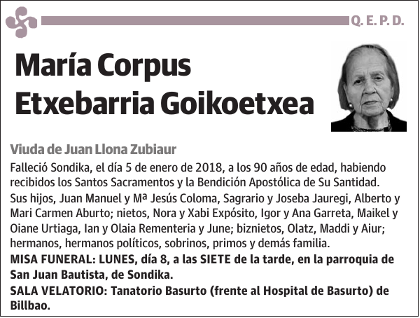 María Corpus Etxebarria Goikoetxea