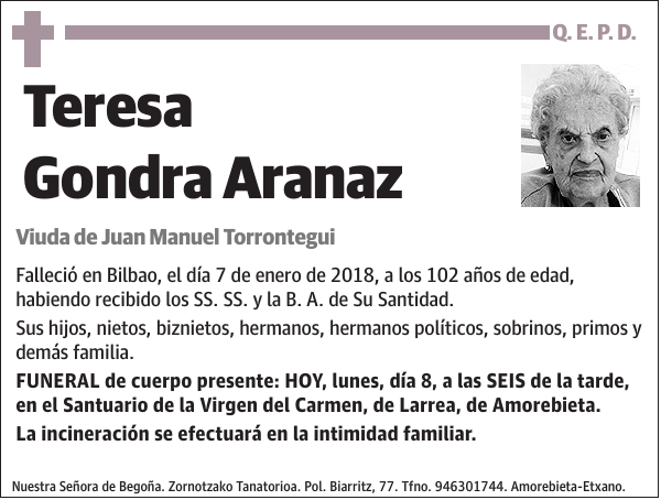 Teresa Gondra Aranaz