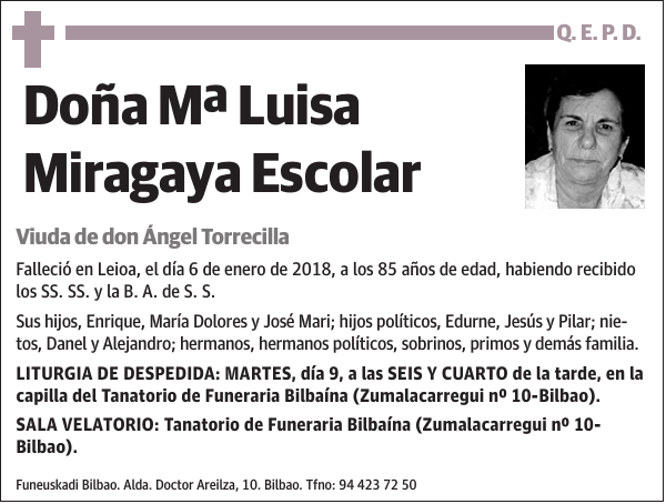 Mª Luisa Miragaya Escolar