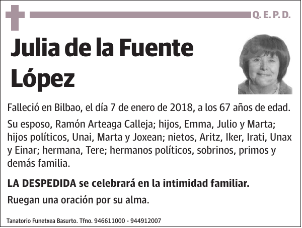 Julia de la Fuente López