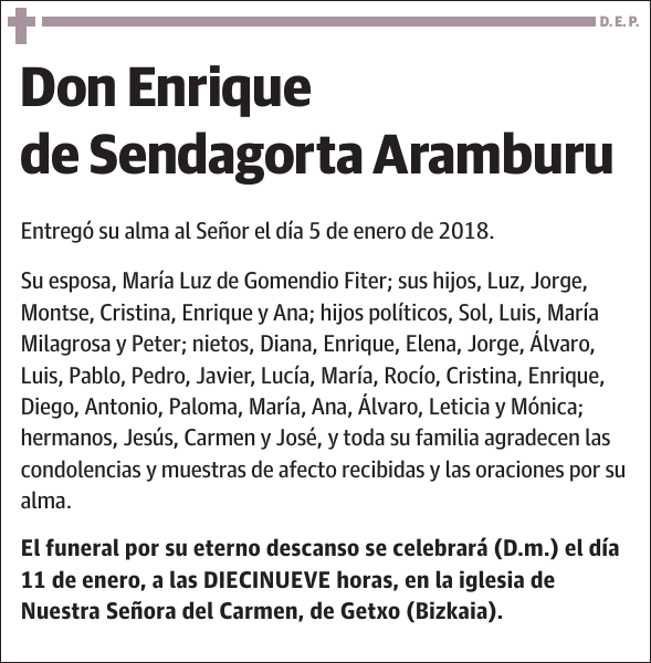 Enrique de Sendagorta Aramburu