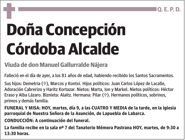 Concepción Córdoba Alcalde