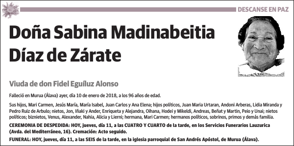 Sabina Madinabeitia Díaz de Zárate