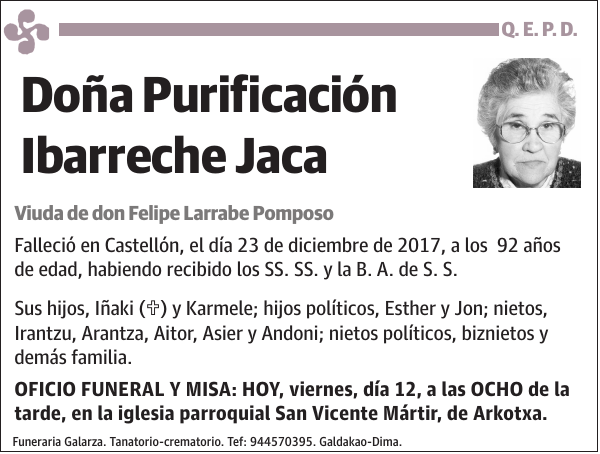 Purificación Ibarreche Jaca