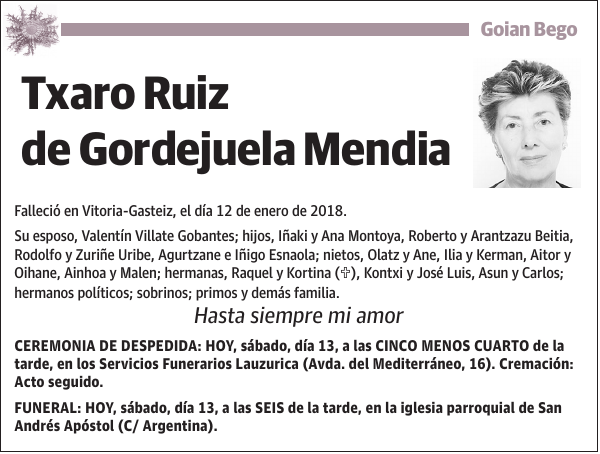 Txaro Ruiz de Gordejuela Mendia