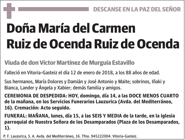 María del Carmen Ruiz de Ocenda Ruiz de Ocenda