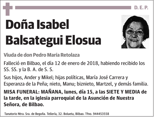 Isabel Balsategui Elosua