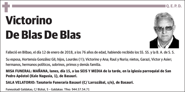 Victorino De Blas De Blas