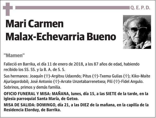 Mari Carmen Malax-Echevarria Bueno