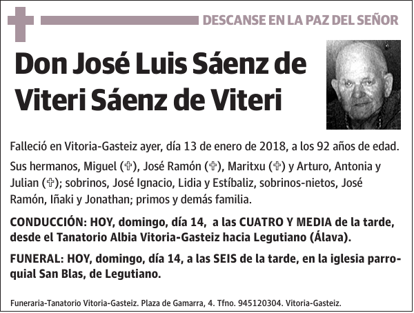 José Luis Sáenz de Viteri Sáenz de Viteri