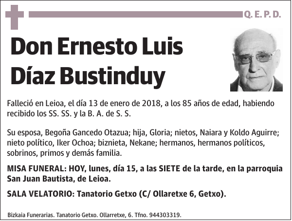 Ernesto Luis Díaz Bustinduy