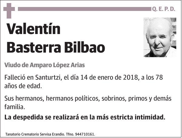 Valentín Basterra Bilbao