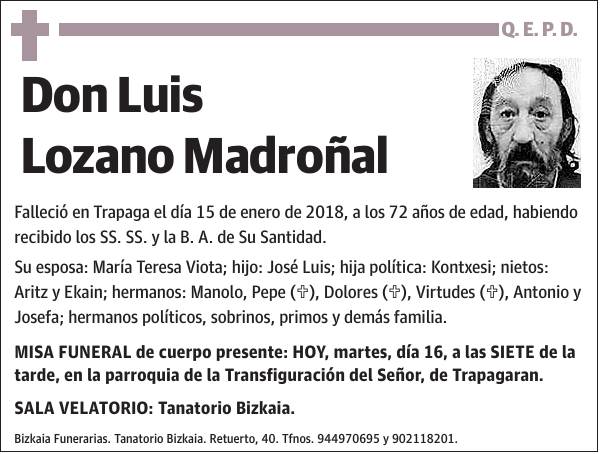 Luis Lozano Madroñal