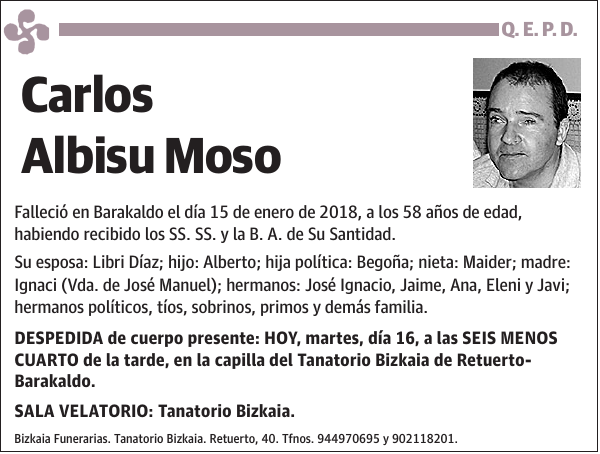 Carlos Albisu Moso