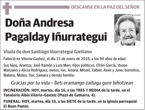 Andresa Pagalday Iñurrategui