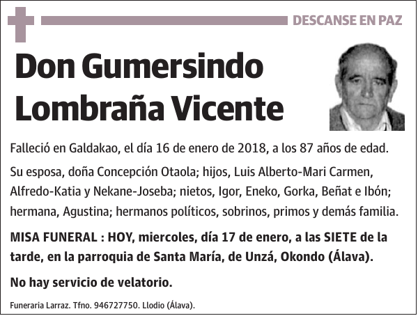 Gumersindo Lombraña Vicente