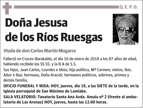 Jesusa de los Ríos Ruesgas