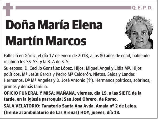 María Elena Martín Marcos