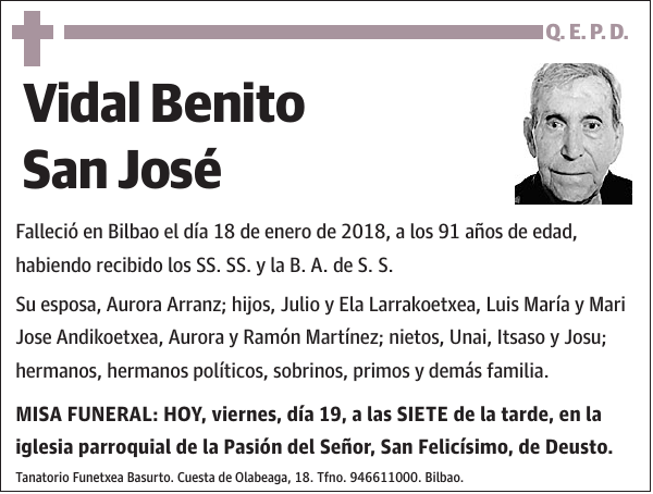 Vidal Benito San José