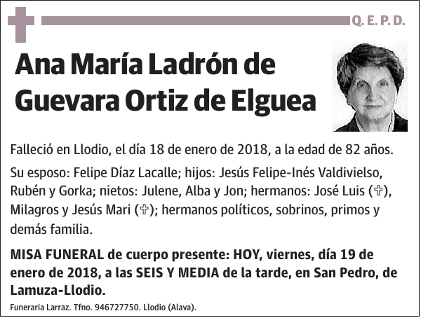 Ana María Ladrón de Guevara Ortiz de Elguea