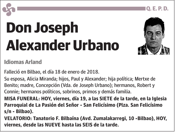 Joseph Alexander Urbano