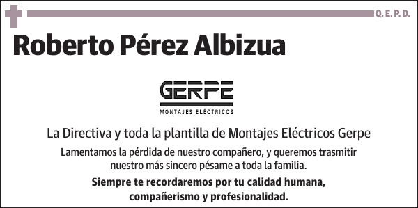 Roberto Pérez Albizua