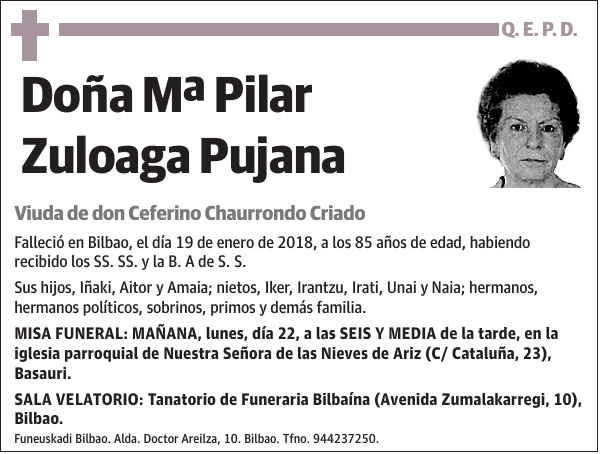 Mª Pilar Zuloaga Pujana