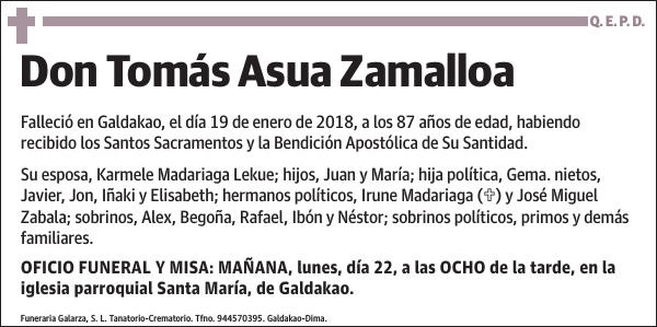 Tomás Asua Zamalloa