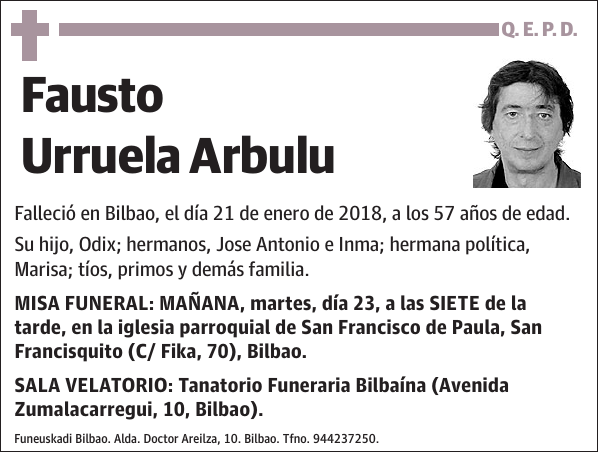 Fausto Urruela Arbulu