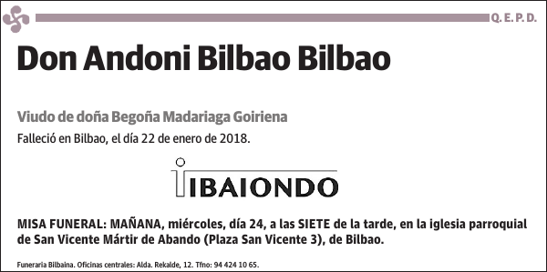 Andoni Bilbao Bilbao