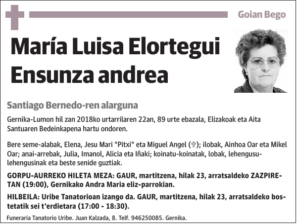 María Luisa Elortegui Ensunza