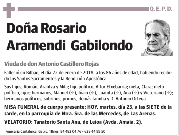 Rosario Aramendi Gabilondo