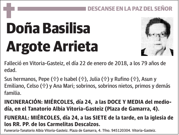 Basilisa Argote Arrieta