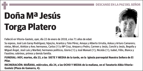 Mª Jesús Torga Platero