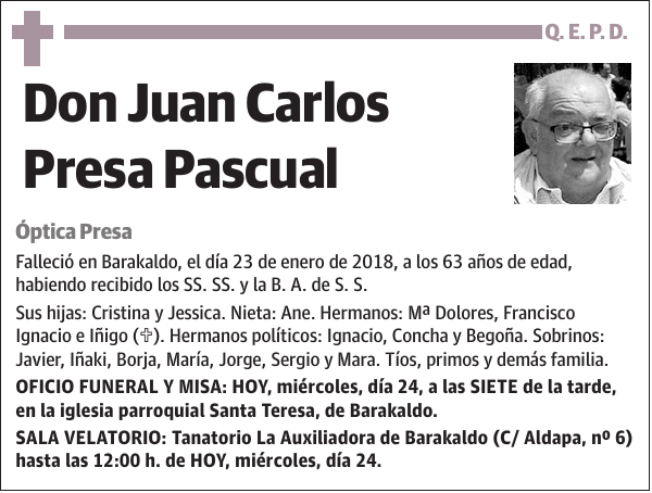 Juan Carlos Presa Pascual