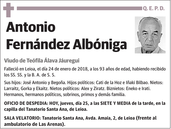 Antonio Fernández Albóniga