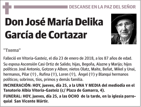 José María Delika García de Cortazar