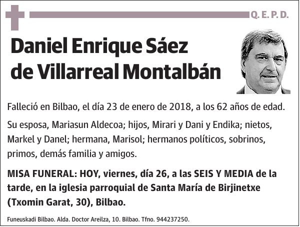 Daniel Enrique Sáez de Villarreal Montalbán