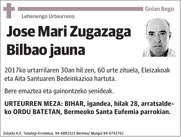 Jose Mari Zugazaga Bilbao