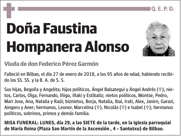 Faustina Hompanera Alonso