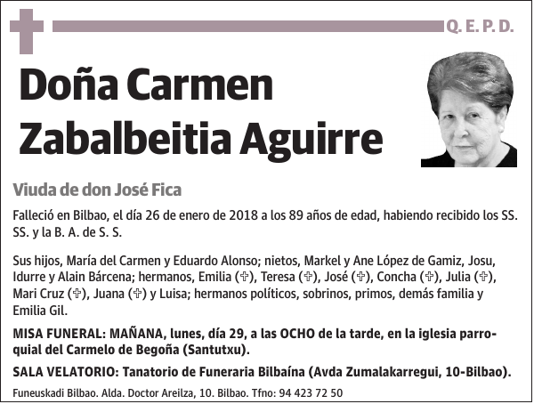 Carmen Zabalbeitia Aguirre