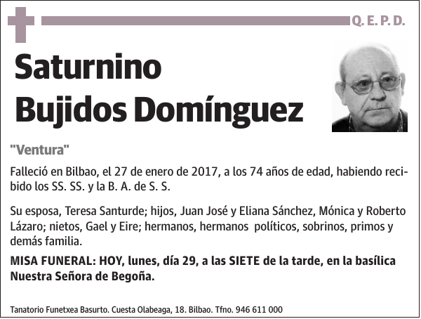 Saturnino Bujidos Domínguez