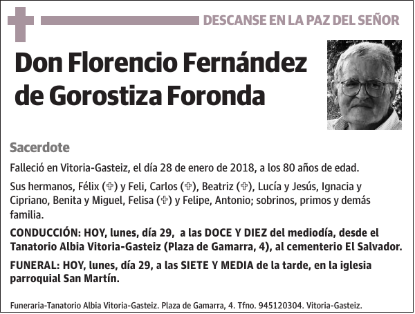 Florencio Fernández de Gorostiza Foronda