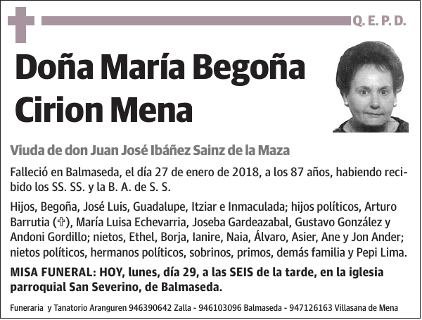 María Begoña Cirion Mena