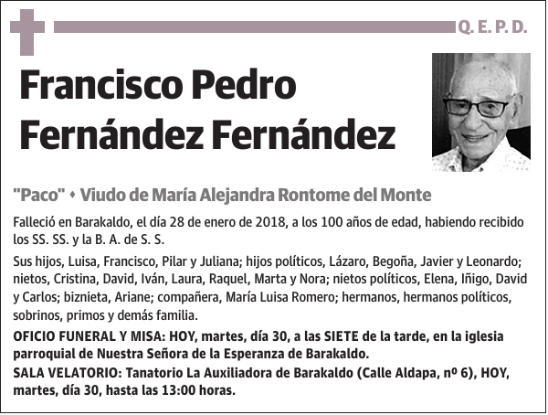 Francisco Pedro Fernández Fernández