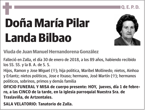 María Pilar Landa Bilbao