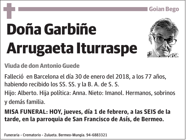 Garbiñe Arrugaeta Iturraspe